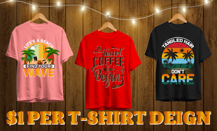T-shirt Design Bundle 3d animation artist beach beach lover branding coffee design graphic design illustration logo motion graphics new tee t shirt design typography t shirt design ui vintage