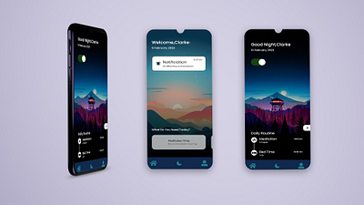 Meditation App Design app appdesign artist branding design dribbble dribble freelance graphic design graphicdesign productdesign projects ui