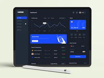 Fintech Trading Platform branding dashboard design homepage landing page psd template ui uiuxdesign web ui web ui ux