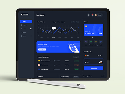 Fintech Trading Platform branding dashboard design homepage landing page psd template ui uiuxdesign web ui web ui ux