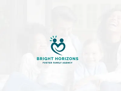 Bright Horizons — Logo Design for a Foster Family Agency 3d agency logo animation best logo branding branding agency brandstrategy brightbranding childcarebrand creativebranding diznary diznary agency graphic design logo motion graphics nonprofitbranding socialimpactdesign ui visualidentity
