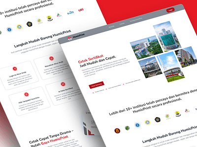 HumicPrint - Website Cetak Sertifikat ui