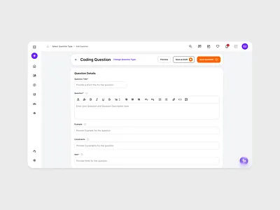 Yaksha - Creating Questions design lxp saas ui ux uxdesign