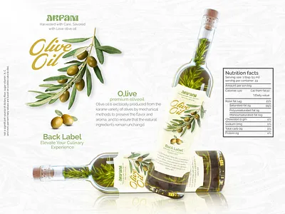 Olive Oil Label Packaging | Visumind Creative advertising branding creative packaging design graphic design inspiration label and packaging oil label oil packaging olive oil olive oil packaging packaging product design product label product packaging visual design visumind visumind creative
