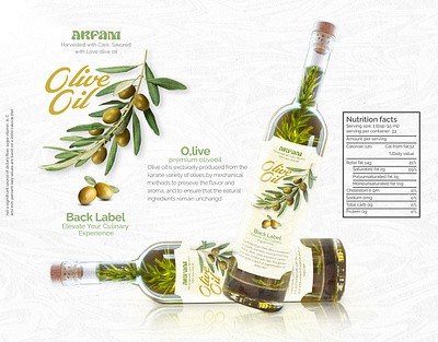 Olive Oil Label Packaging | Visumind Creative advertising branding creative packaging design graphic design inspiration label and packaging oil label oil packaging olive oil olive oil packaging packaging product design product label product packaging visual design visumind visumind creative