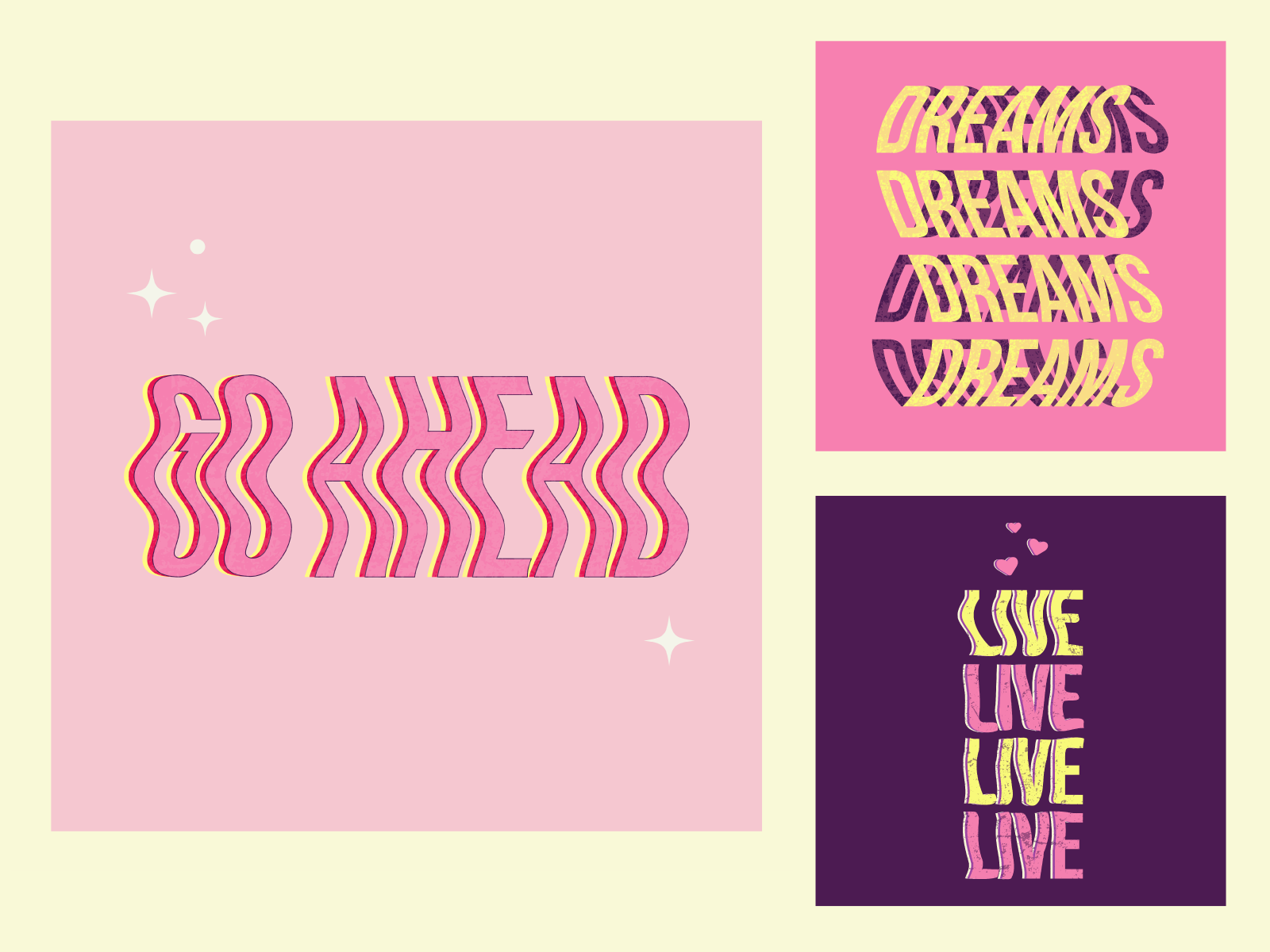 Слова в действии: текстовые эффекты adobe illustrator composition creativity design digital art elena baryshkina free course graphics illustration lettering motivation poster retro social media square text text effects texture typography vector