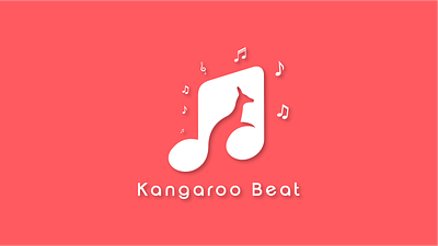 Kangaroo Beat - The Rhythm of the Outback creative logo design illustration illustrator logo design logo minimal