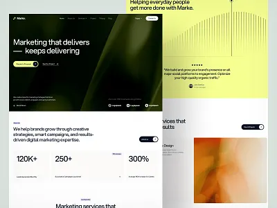 ✨Marke. Marketing Agency Website agency agency website case studies landing page marketing marketing agency web web design webflow webflow template website