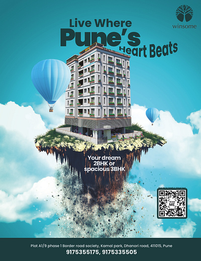 Luxury Apartment Branding & Hoarding Design advertising branding graphic design illustration india patna pune real estate social media post