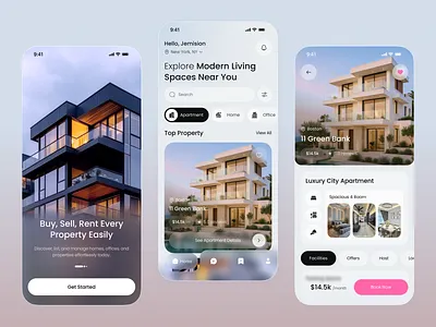 Real Estate App Design airbnb apartment app booking dashboard design filters home management mobile app property real estate real estate app rent ui ux