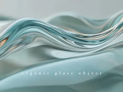Organic Glass Background abstract art background branding composition design fluid glass graphic design illustration liquid modern organic smooth unique wave