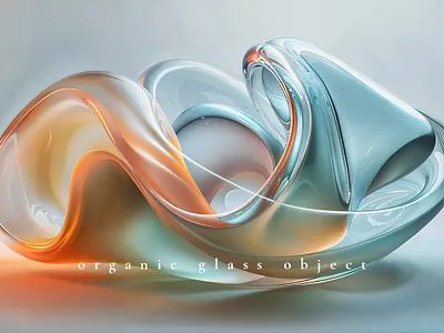 Organic Glass Background abstract art background branding design fluid glass graphic design illustration liquid logo modern motion graphics organic shape wave