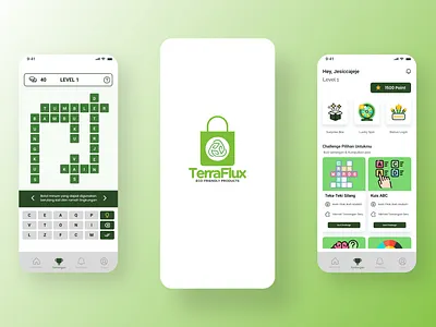 TerraFlux - Aplikasi Mobile E-Commerce Khusus Daur Ulang ui