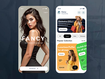 Fancy- Shopping Mobile App UI/UX app design application best app design e commerce design e shop ecommerce fancy fashion fashion cart home page ios marketplace minimal design mobile mobile app online store shopping ui user exeperience ux