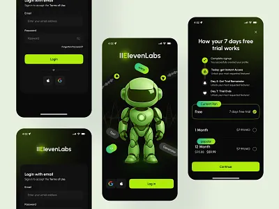 AI Voice Generator Mobile App ai ai app ai chatbot ai mobile app ai voice generator audio ai bot ai chat bot chat with ai chatbot ui chatgpt ai conversations machine learning messageing app mobile mobile app problem solving uiux voice ai