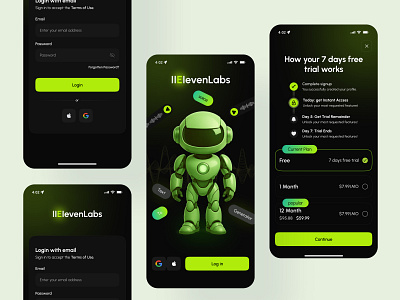 AI Voice Generator Mobile App ai ai app ai chatbot ai mobile app ai voice generator audio ai bot ai chat bot chat with ai chatbot ui chatgpt ai conversations machine learning messageing app mobile mobile app problem solving uiux voice ai