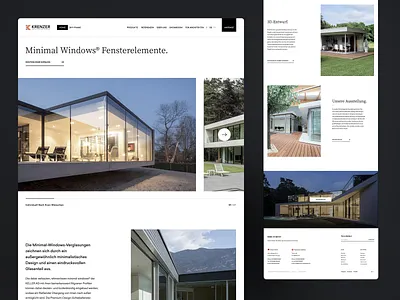 Minimal Glass Architecture Website architecture clean construction corporate creative design system frontend interior landing page luxury minimal modern product design real estate responsive ui ux web design website