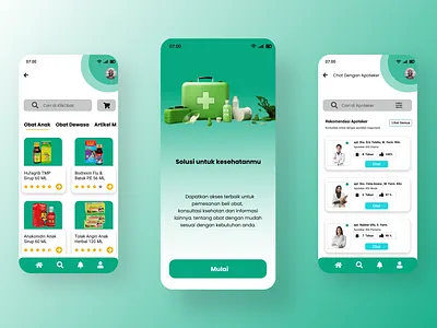 Klik Obat - Aplikasi Mobile Apotek Online ui
