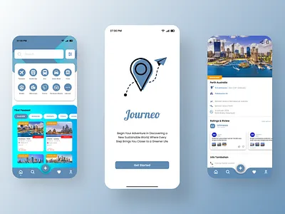Journeo - Aplikasi Mobile Pencarian Destinasi Wisata ui