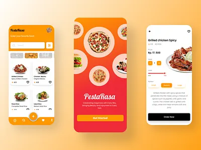 Pesta Rasa - Aplikasi E-Commerce Khusus Mananan Restoran ui