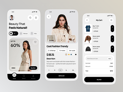 E-Commerce Shopping Mobile App Design app design e commerce app e commerce experience e commerce ui ecommerce mobile fashion app ios app mobile mobile app design mobile ui online store product design shop app shopping app uiux design