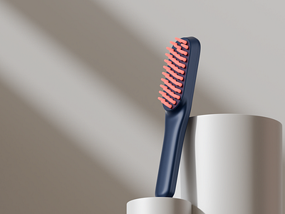 3D Product Render – Soft Silicone Brush 3d 3d render beauty tool clean design objectofdesign product design product photography product render silicone brush