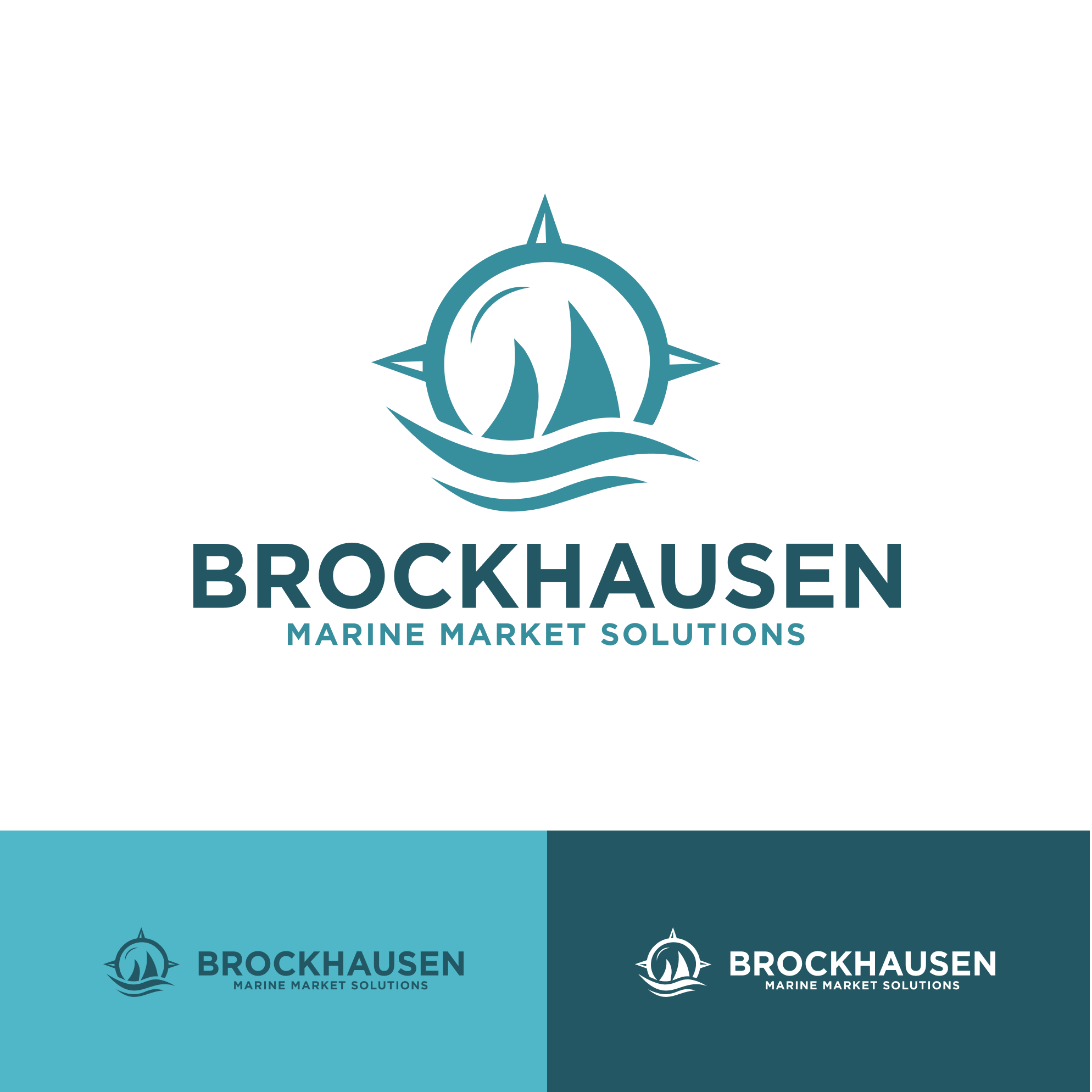 BROCKHAUSEN - MARINE MARKET SOLUTIONS branding design logo