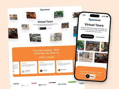 Panolocal Responsive UI clean google mobile responsive street view ui design ui designer uiux web design website