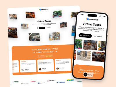 Panolocal Responsive UI clean google mobile responsive street view ui design ui designer uiux web design website