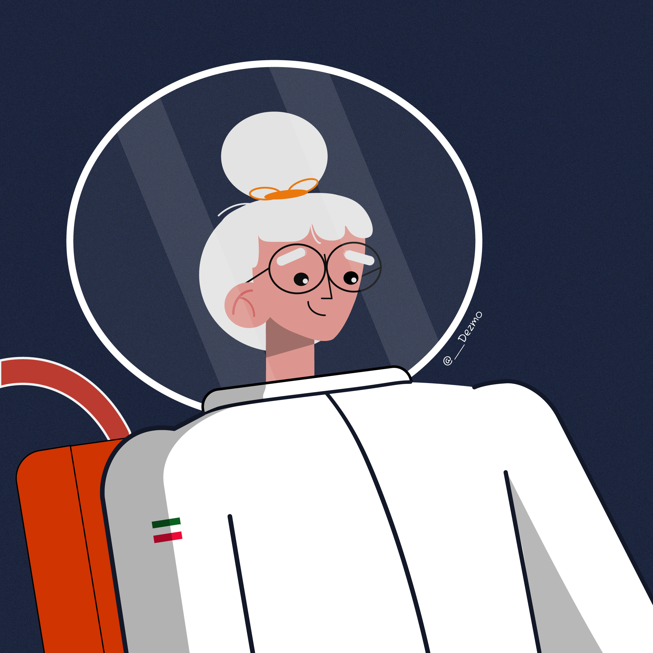 Astronaut Illustration | Boundless Knowledge | For Book Store 📚 astronautart branding characterdesign conceptart design designprocess digitalillustration flatillustration graphic design illustration illustrationdesign onlinebookstore spaceart