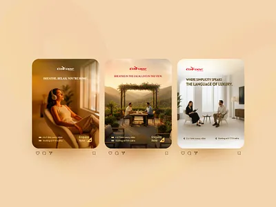 Social Media Post Designs - Confident Group - Real Estate ak10 branding design graphic design logo motion graphics real estate social media social media designs