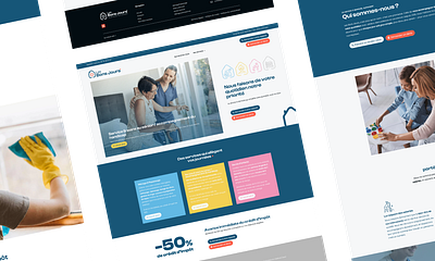 Brand Identity & Web Design for Les Bons Jours Home Services branding design graphic design ui ux