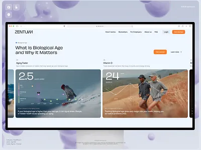Zentum Health Biomarker Cards biomarker charts dashboard doctor health health tech medicine tech