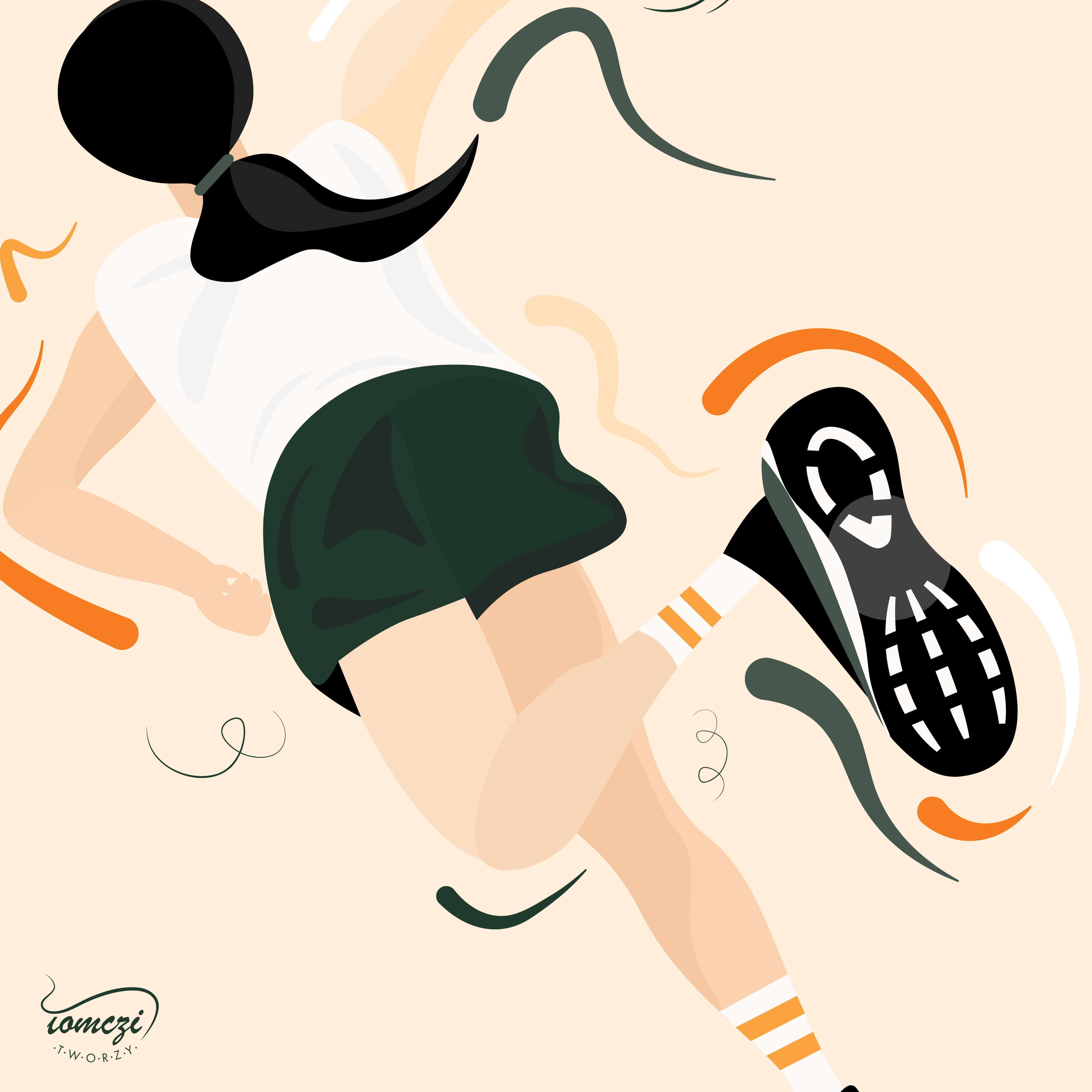 just run for fun 2d art design digital digitalart graphic design illustration