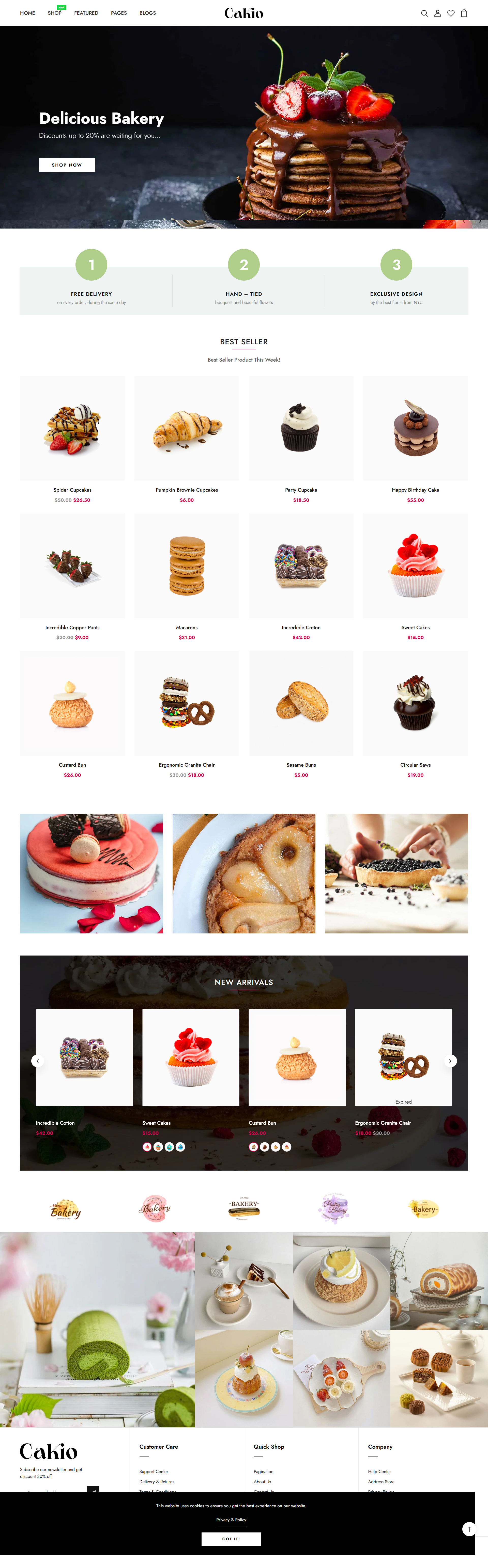 Shopify Cake Website bakery store branding cake shop custom website design dropshipping dropshipping website dropsipping store shop shopify shopify dropshipping shopify store shopify theme template store ui web designer web developer
