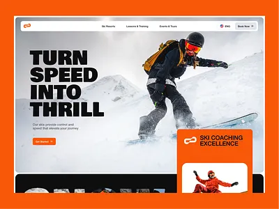 Frostiq | Ski Coaching Sport Website 3d animation branding design figma graphic design illustration logo motion graphics typography ui ux vector
