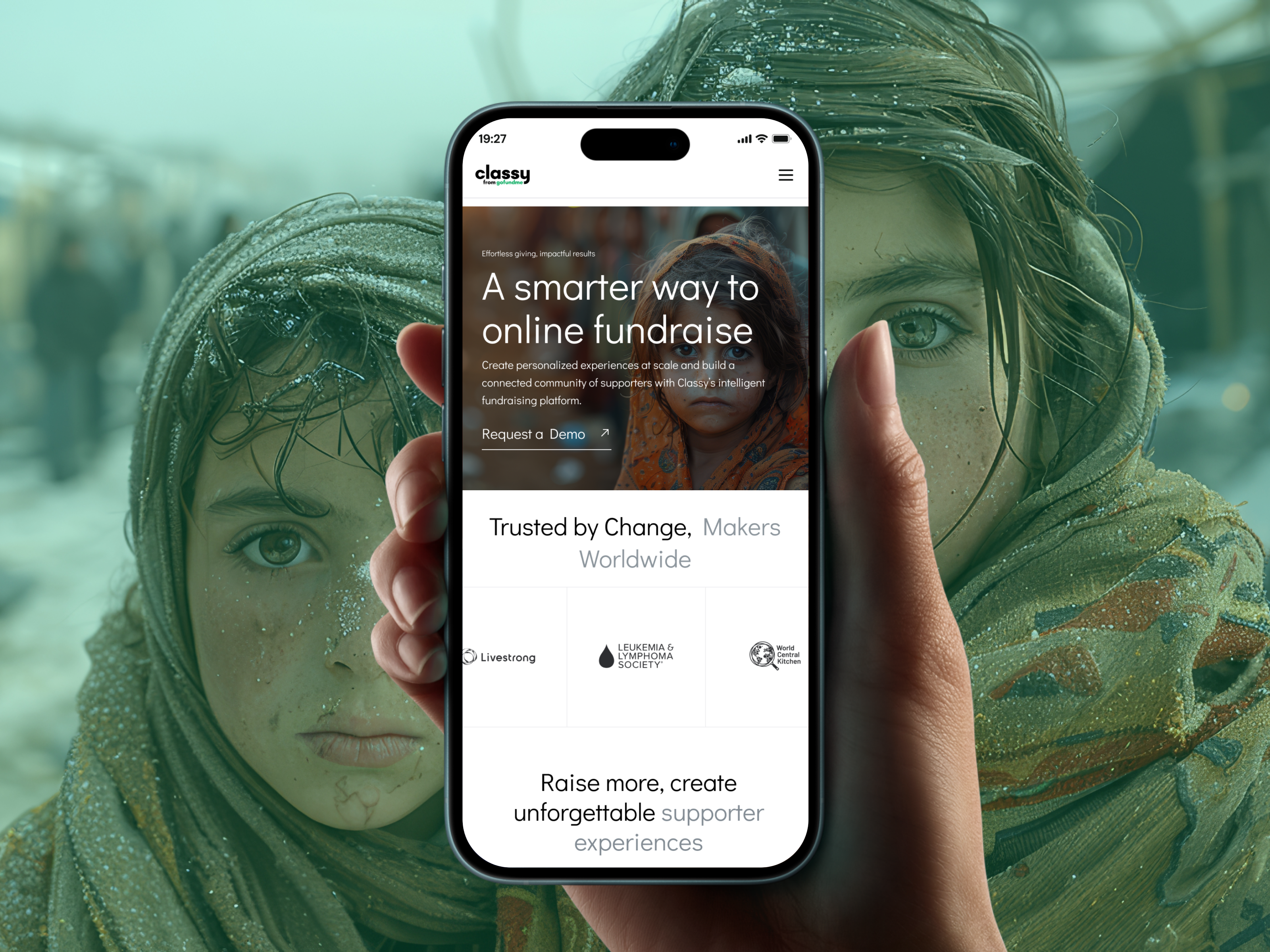Example of Fundraising Charity Website Design 