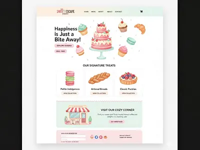 bakery website scroll bakerywebsite clientwork codingaesthetics designinspo designthinking digitaldesign digitalstrategy ecommerce figmadesign frontenddevelopment smallbusinesstech sweettreats uiuxdesign uxdesign visualdesign webdesigntrends webdev webdevelopment webflow