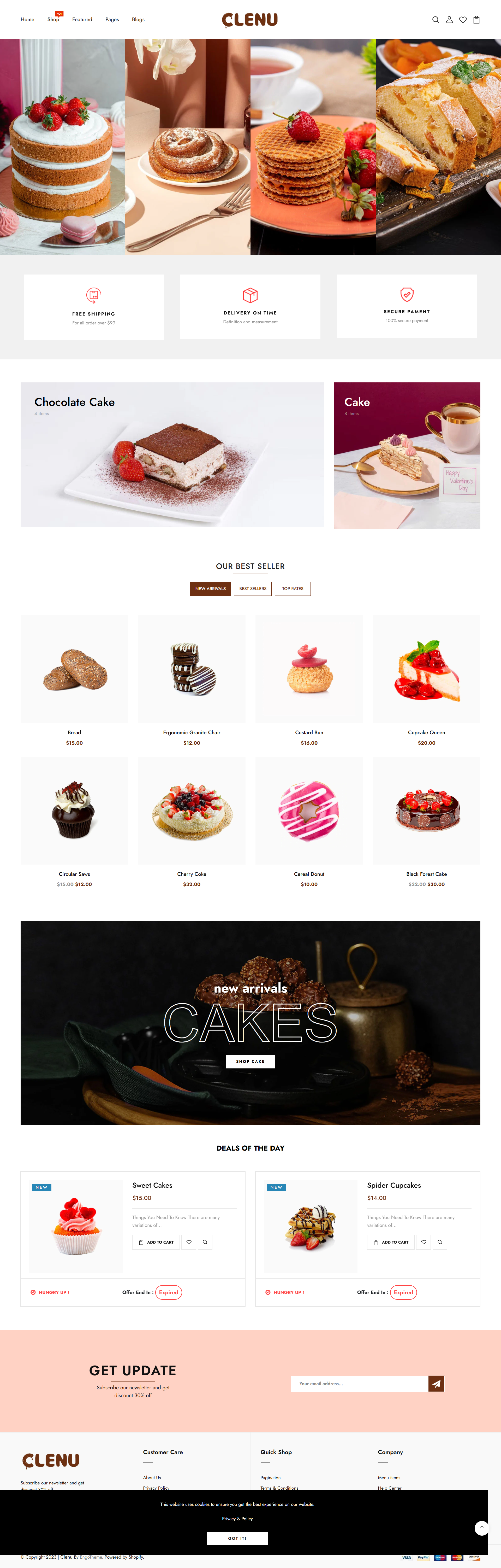 Shopify Bakery Store animation bakery website branding cake shop cake website design dropshipping store sells shopify shopify dropshipping shopify dropshipping website shopify theme template ui web content web designer web developer website