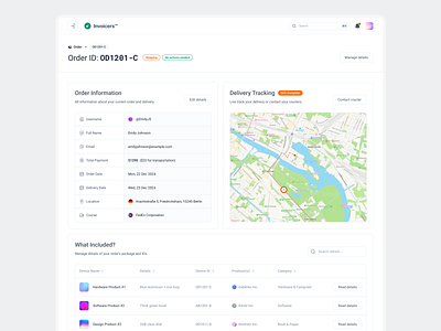 Order Details app design command modal pop up product design search ui ui design ux