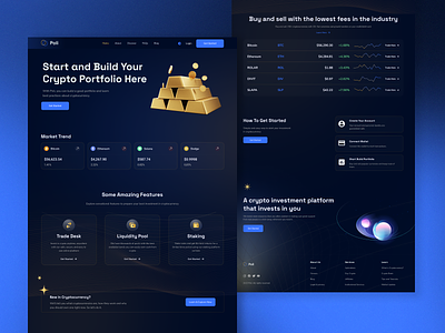 Crypto currency landing page 3d app blockchain branding crypto design figma graphic design illustration landing page logo motion graphics product design typography ui ux vector web 3 web design
