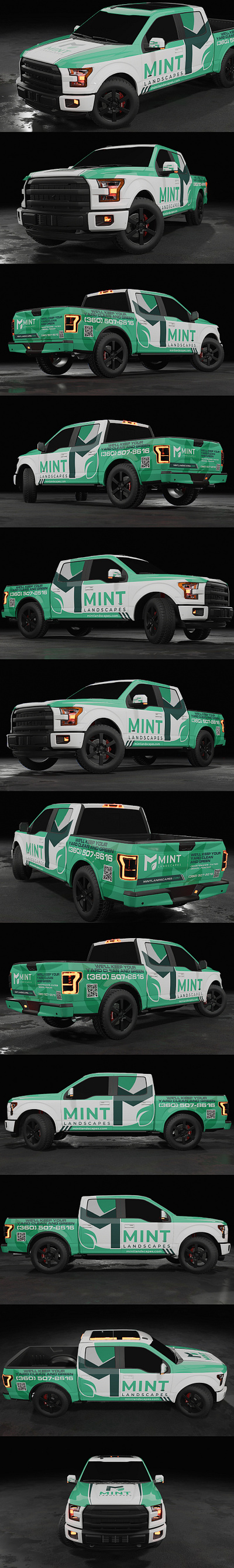MINT LANDSCAPES I Truck Wrap car wrap creative wrap innovative wrap mint landscapes i truck wrap wrap