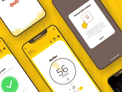 Sapodonotech app design heat iot ui ux xd