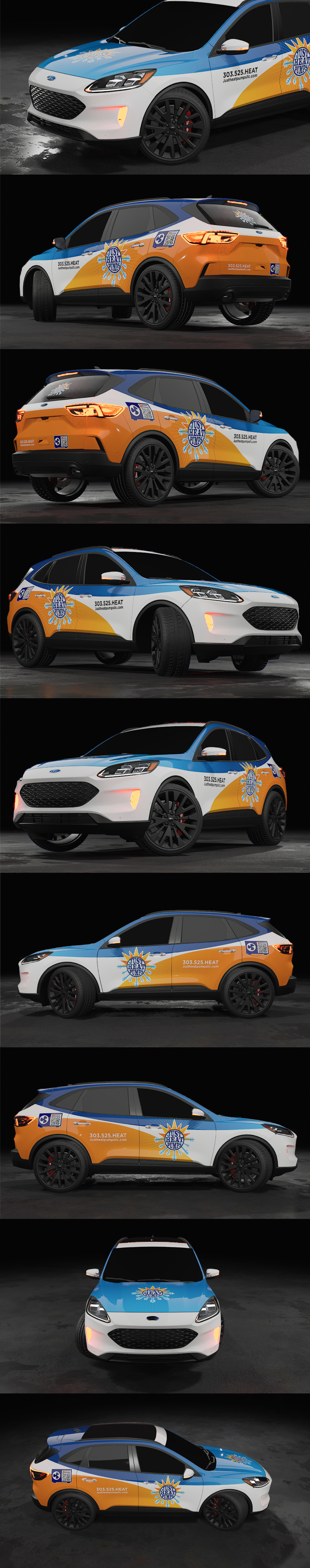 JUST HEAT PUMPS I Car Wrap branding car wrap creative wrap graphic design
