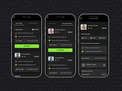 GoRide graphic design ui