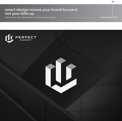 Perfect Property logo - Visual Identity architecture branding capital venture logo check mark logo construction logo fintech logo geometry logo graphic design icon logo logo design minimalist logo modern logo monogram negative space logo property logo real estate simple logos symbol visual identity