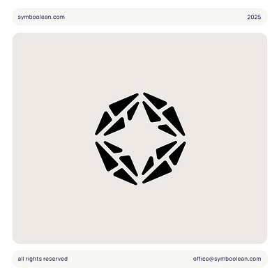 Logo 12 / 365 - daily AI logo challenge ai branding identity logo modular spark symbol symboolean wymboolean.com