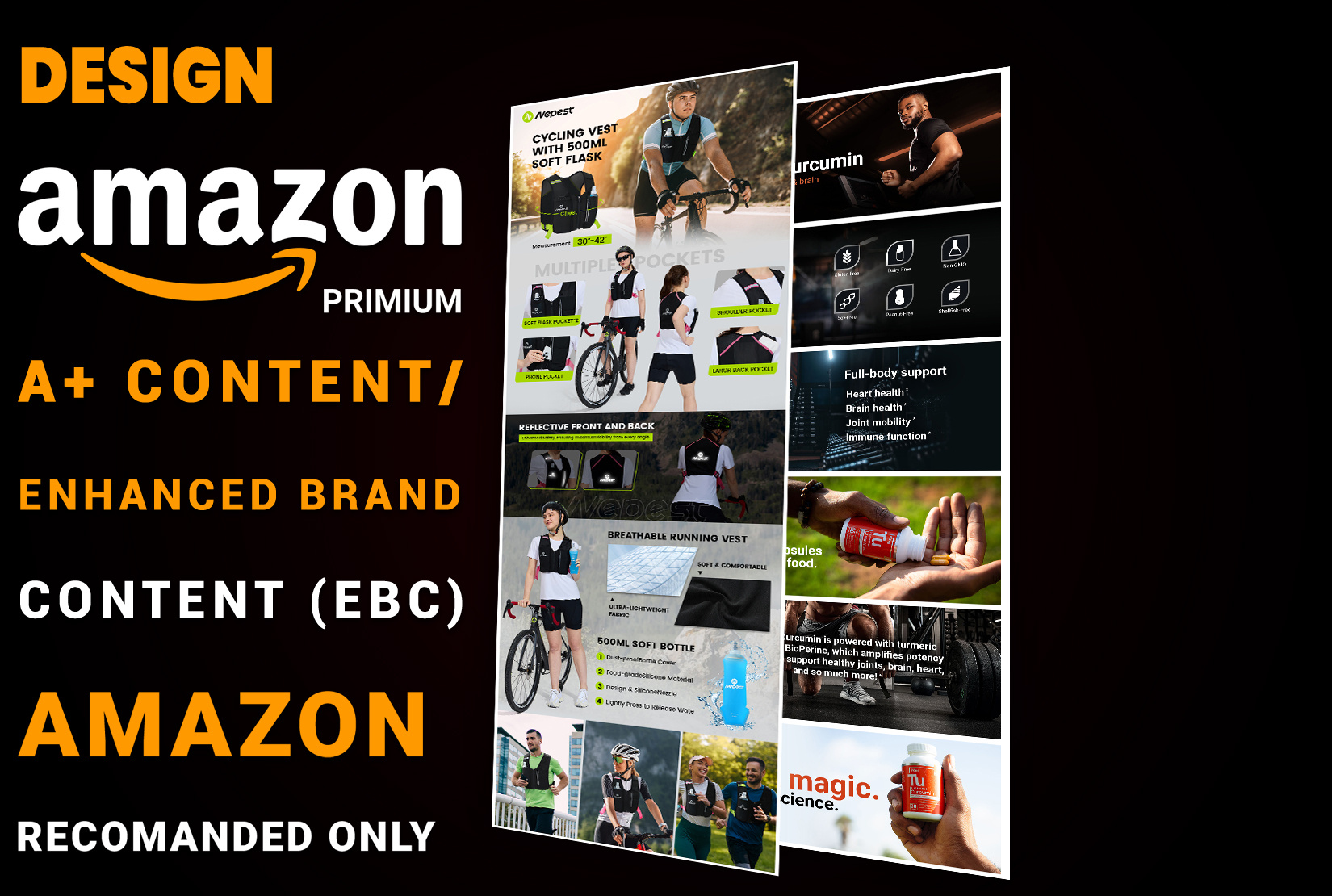 Amazon Premium A+ Content Design amazon ebc graphic design listing images