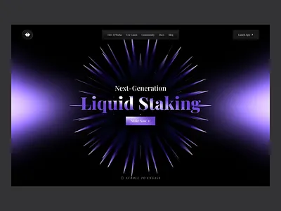 Crypto Landing Page blocchain crypto crypto landing page crypto uiux cryptocurrency defi finance fintech fund investment landing liquid staking staking trading ui design ux design web design