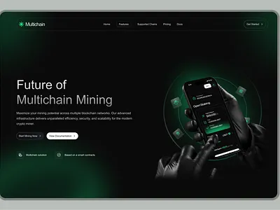 Ai Powered Cloud Mining Solution ai mining ai powered ai technology automation blockchain cloud mining crypto dashboard crypto design crypto website cryptocurrency designinspiration digital assets fintech machine learning mining interface mining platform tech landing page trend web design web3